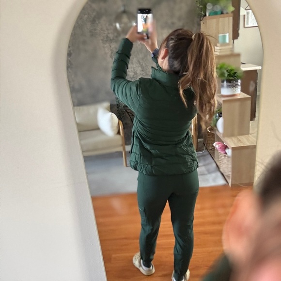 FIGS PUFFER JACKET BRITISH RACING GREEN XXS - Picture 3 of 12